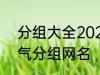 分组大全2022最新版的 高冷二字霸气分组网名