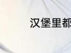 汉堡里都放什么 汉堡材料