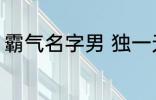 霸气名字男 独一无二的霸气名字男孩