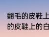 翻毛的皮鞋上的白渍怎么擦干净 翻毛的皮鞋上的白渍如何擦干净